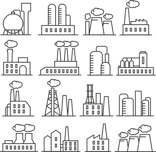 工厂矢量图素材ID：133448428