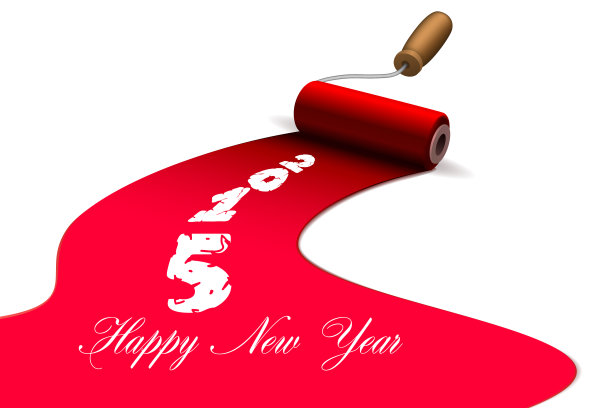 新年快乐刷油漆图片下载