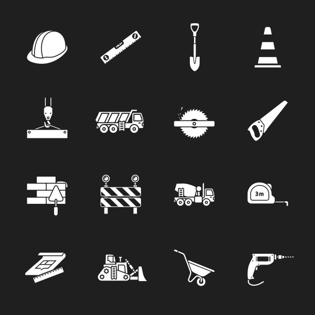 十六个在建图标图片下载