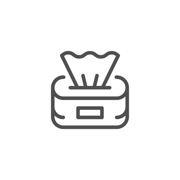纸餐巾线条图标图片下载