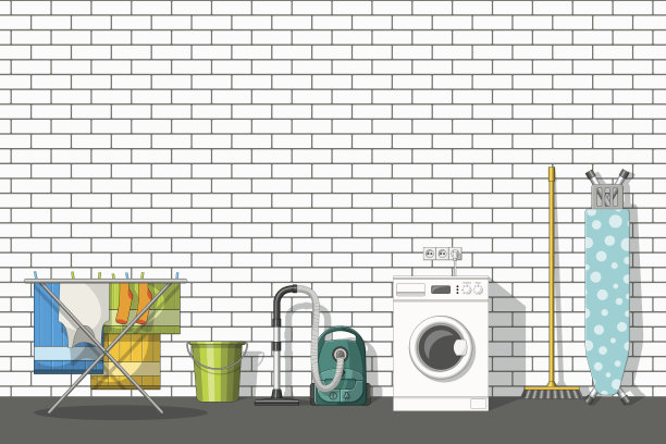 不同的家用器具的插图图片下载