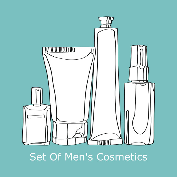 一套男士化妆品图片下载