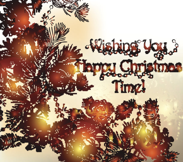 风格高雅的圣诞贺卡图片下载