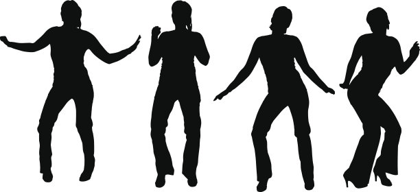 一个女人的矢量剪影。图片下载