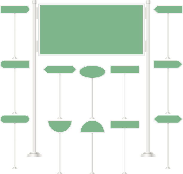 向量集的路标图片下载