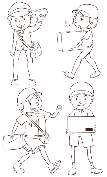 邮递员的普通画像图片下载