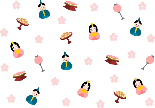 女儿节插画(玩偶节)素材图片