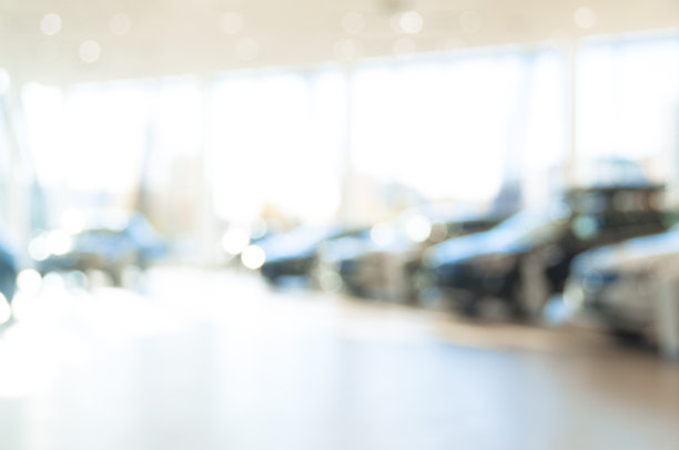 模糊的新车经销处图片下载