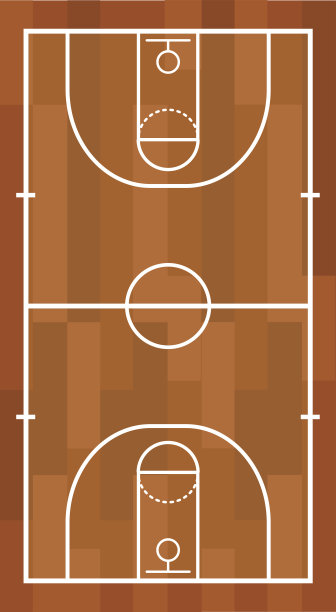 篮球场向量。图片下载