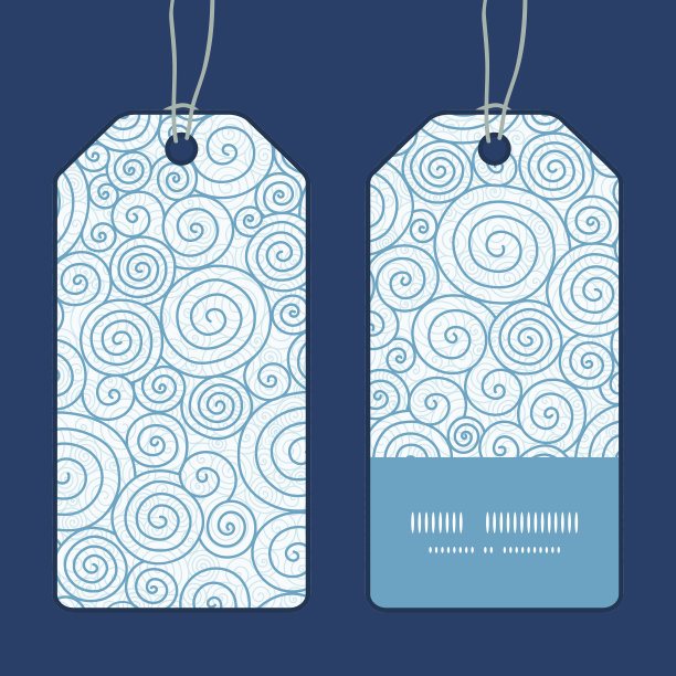 向量抽象漩涡垂直条纹框架模式标签设置图片下载