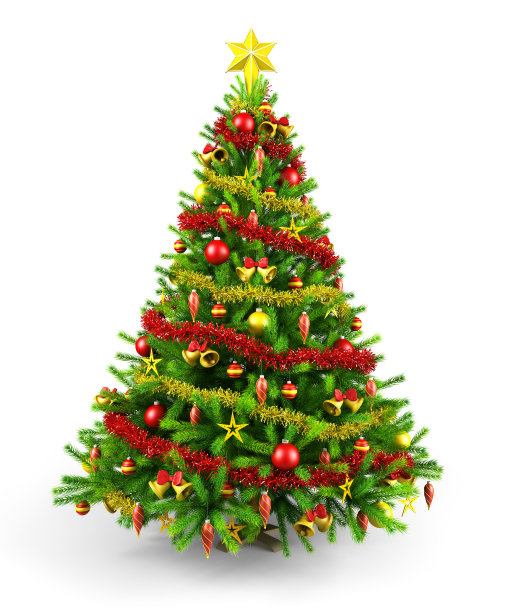 装饰圣诞树图片下载