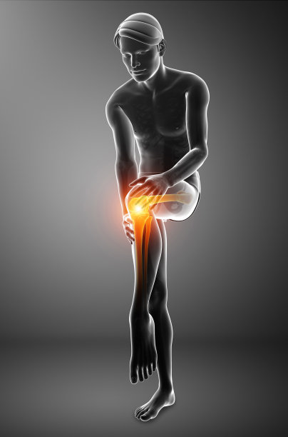 男性的膝盖疼痛图片下载