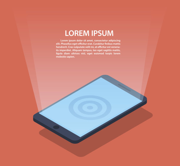 平板信息图表模板与智能手机图片下载