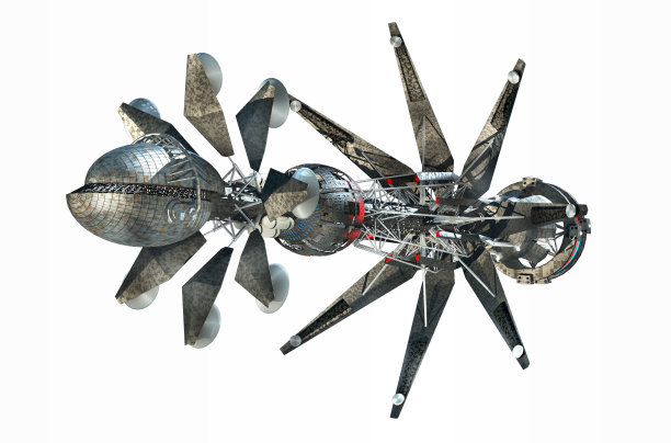 启动状态为曲速驱动的飞船图片下载