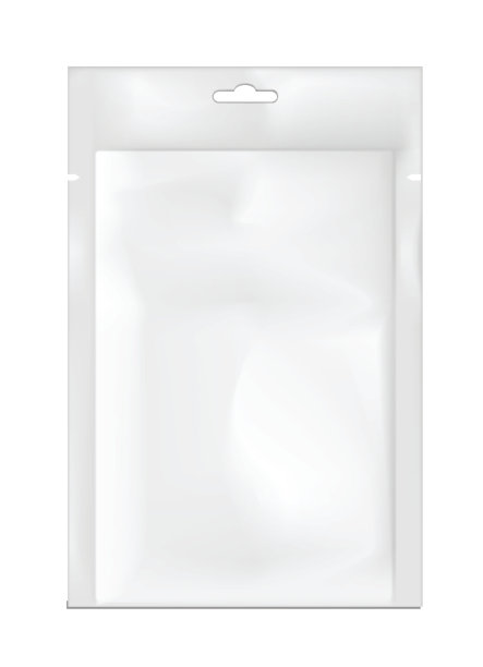 白色空塑料包装。空白铝箔或塑料小袋图片下载