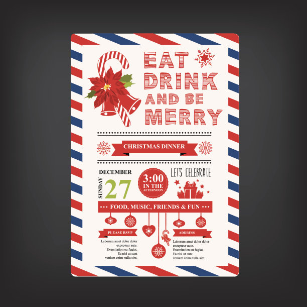 邀请圣诞快乐。图片下载