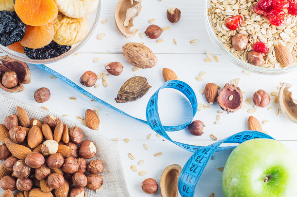 健康早餐的配料素材图片