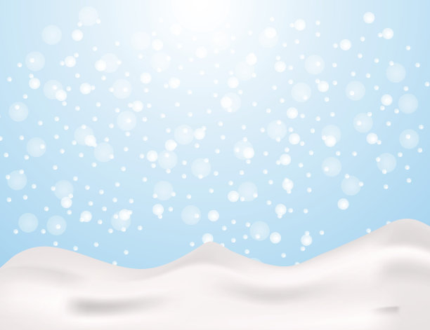 蓝色冬季抽象背景与礼物。图片下载