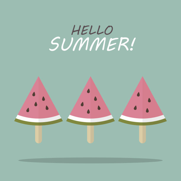 西瓜水果冰淇淋图片下载