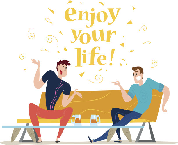 矢量平面餐厅人插图。图片下载