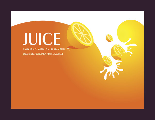 橙汁水果液体滴溅柠檬背景图片下载