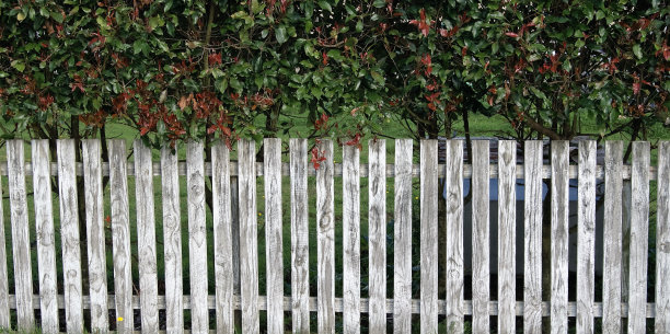 白色的栅栏图片下载