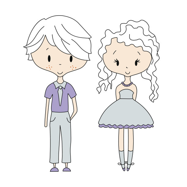 插图的孩子图标，组，矢量。男孩女孩娃娃图片下载