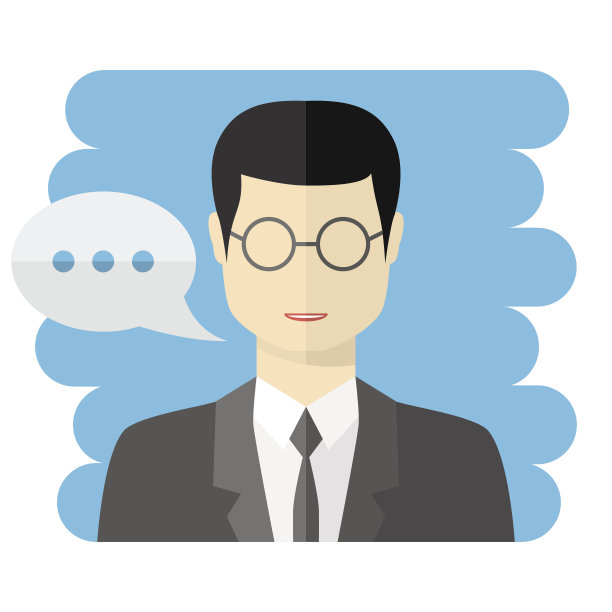 教师或商人矢量化身图片下载