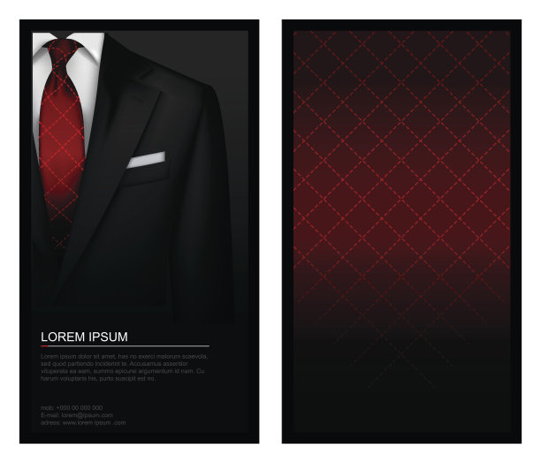 燕尾服背景与领带图片下载