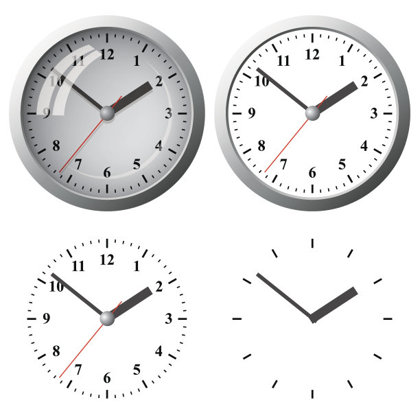 壁挂式数字时钟。图片下载