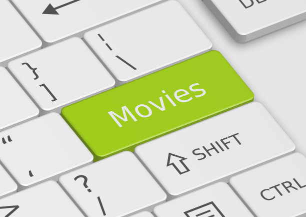 键盘上写着电影这个词图片下载