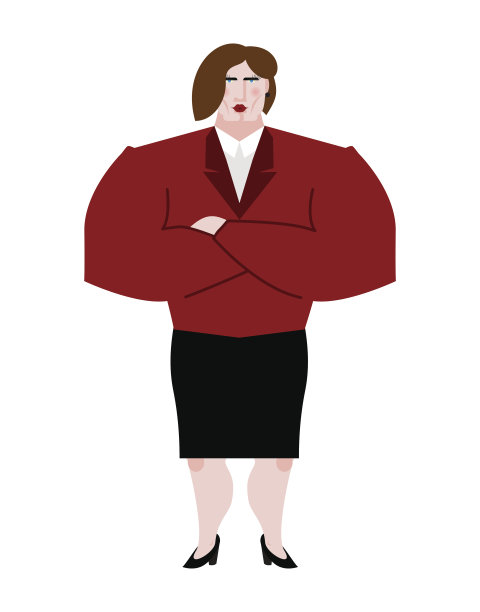 女老板。穿西装的银行女商人。严肃的商务图片下载