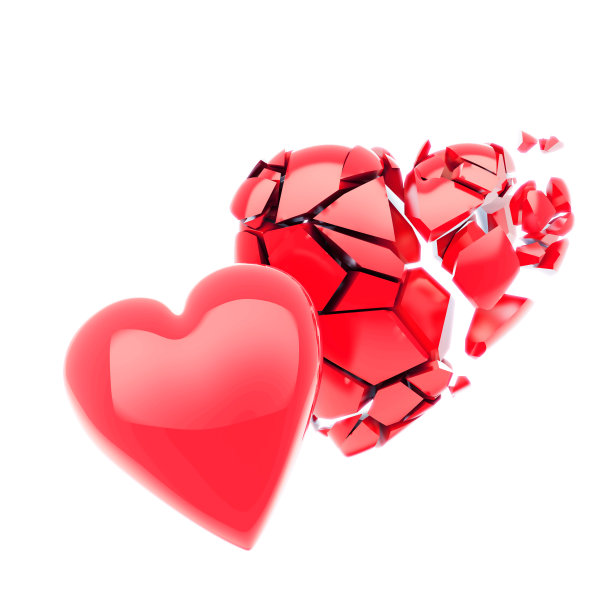 两个不同的3d心脏图片下载