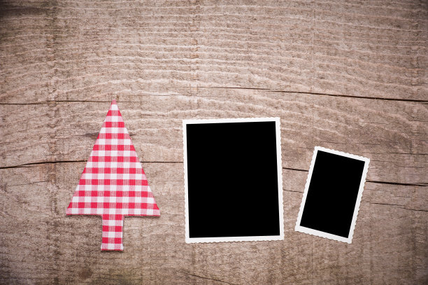 圣诞树和老照片图片下载