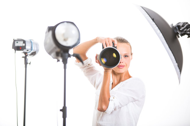 漂亮,女摄影师图片下载