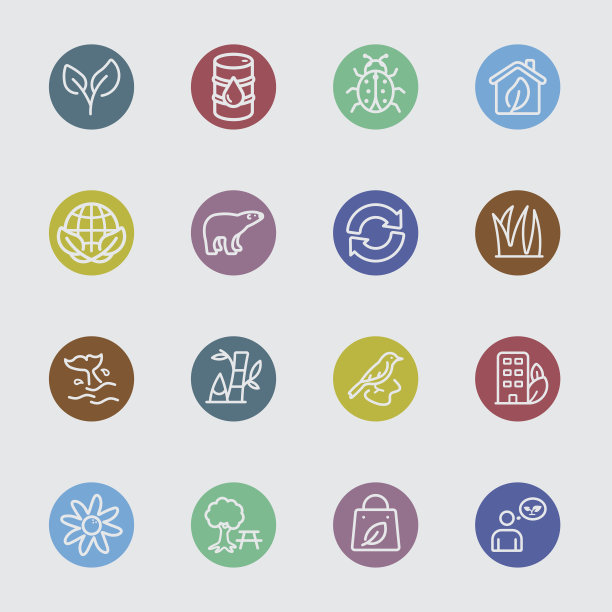 环境颜色圈线图标图片下载