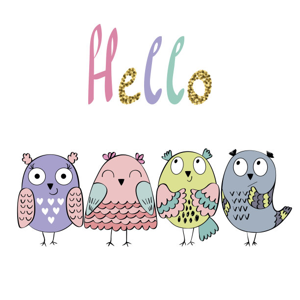 矢量动画猫头鹰图片下载