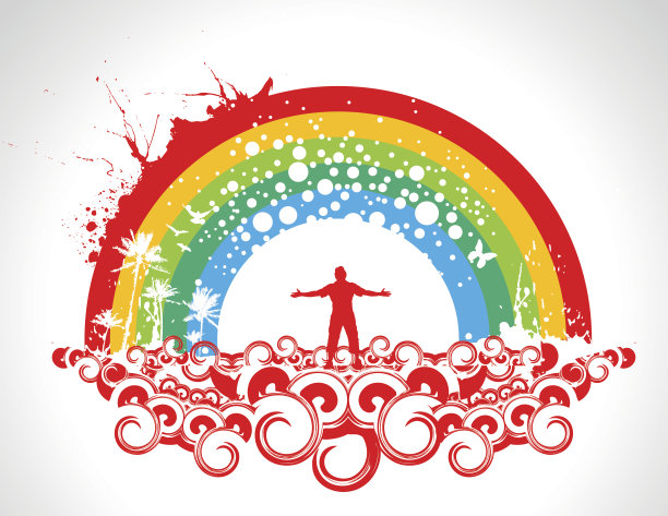 举起双手的男人剪影图片下载