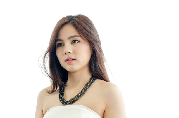 白人背景的商业女性图片下载