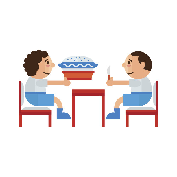 吃三明治的餐厅漫画图片下载