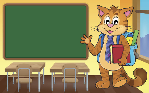 学校猫主题形象4图片下载
