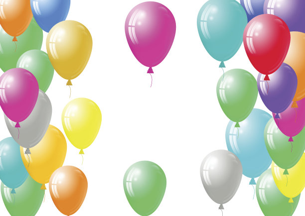 节日气球背景图片下载