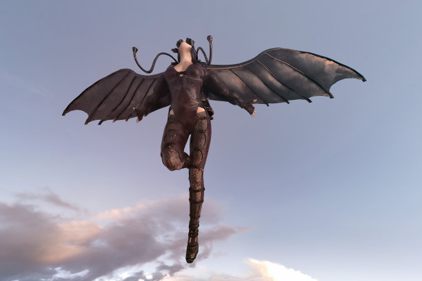 飞行员飞向天空图片下载