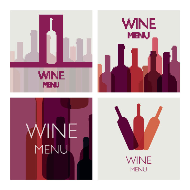 矢量葡萄酒设计模板图片下载