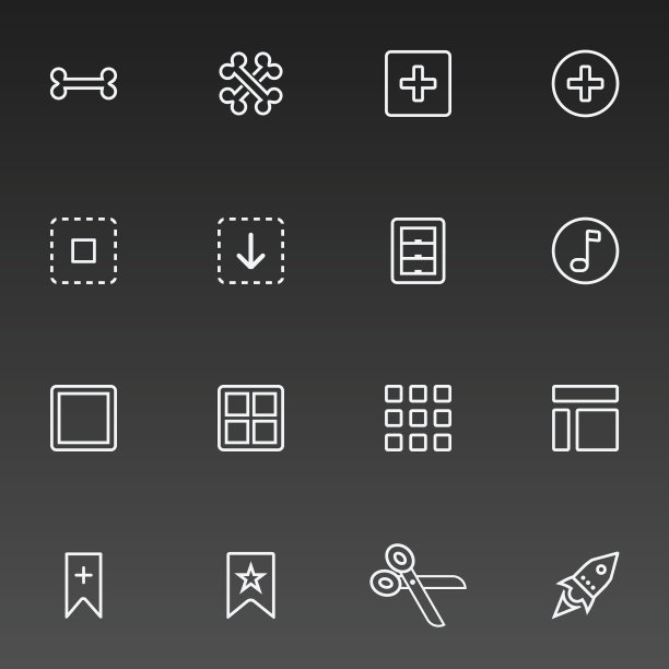 其他细线图标图片下载