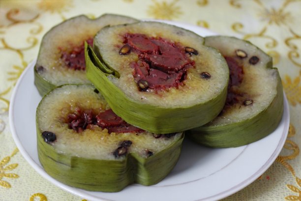 越南香蕉蒸蛋糕图片下载