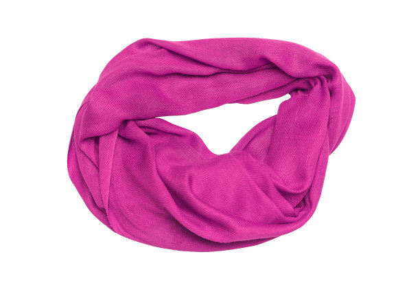 粉红色的围巾女性。图片下载