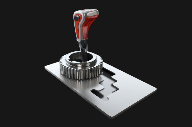 自动变速箱选择器的3d插图图片下载