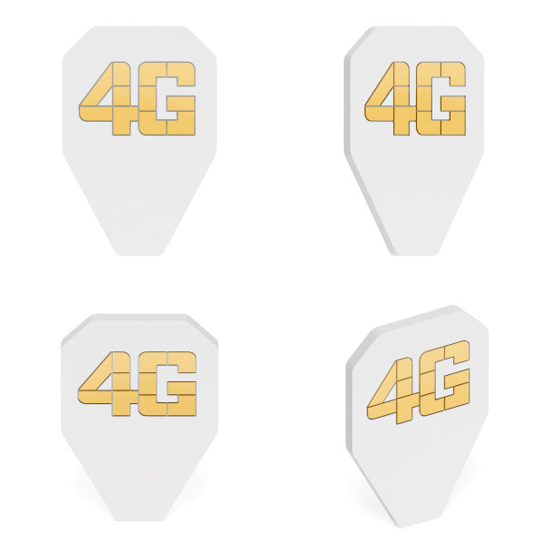 带芯片的4g LTE sim卡地图指针(设置标记)图片下载