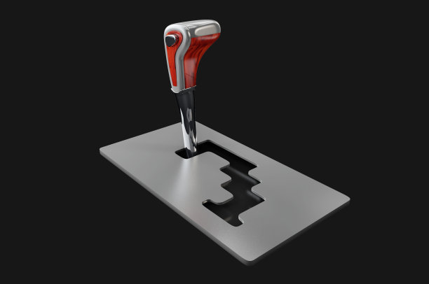 自动变速箱选择器的3d插图图片下载